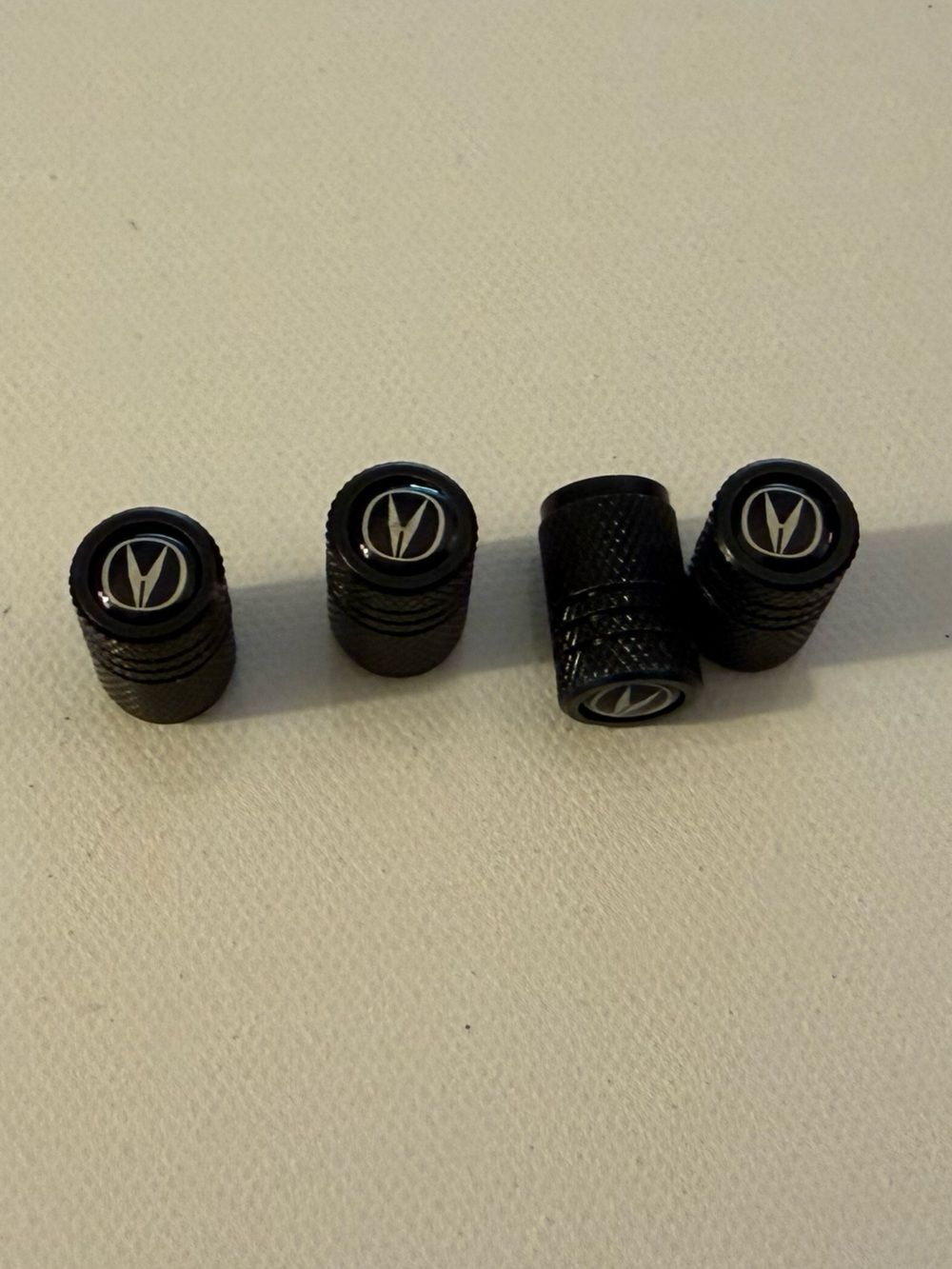 Acura Valve Stem Caps in Black Set of 4 NWT